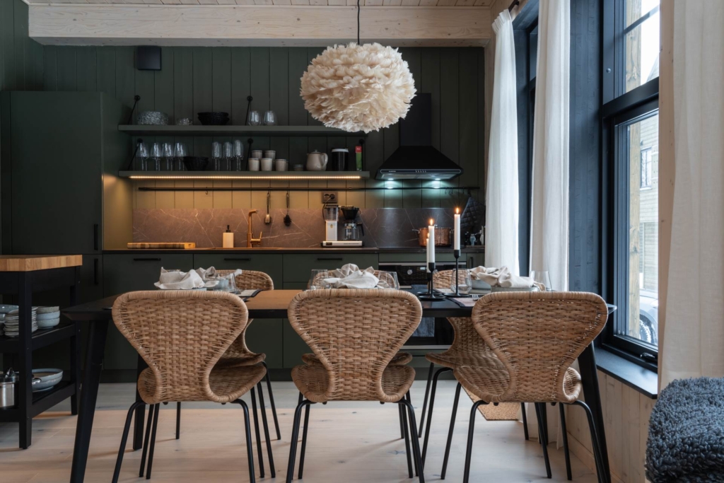 Stilrent fjällboende med ski in ski out