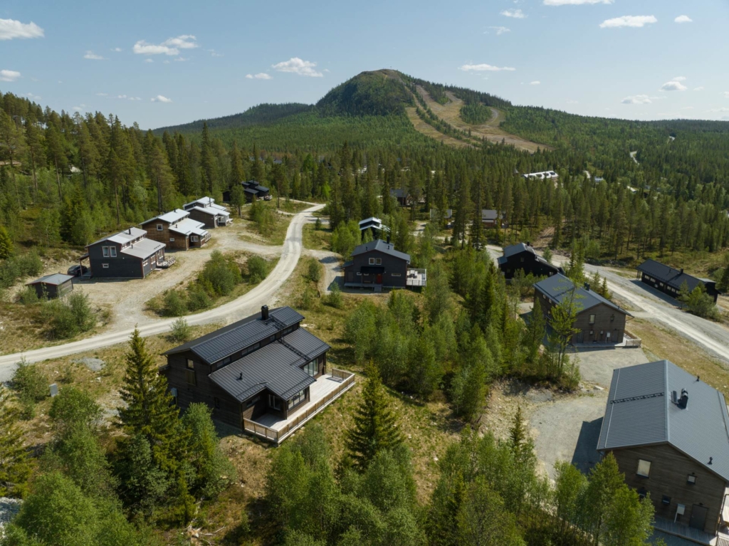 Arkitektritat och smakfullt inrett fjällboende i Tännäskröket!