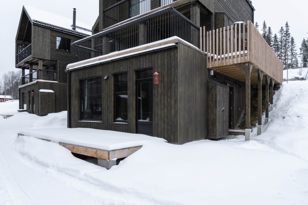 Stilrent fjällboende med ski in ski out