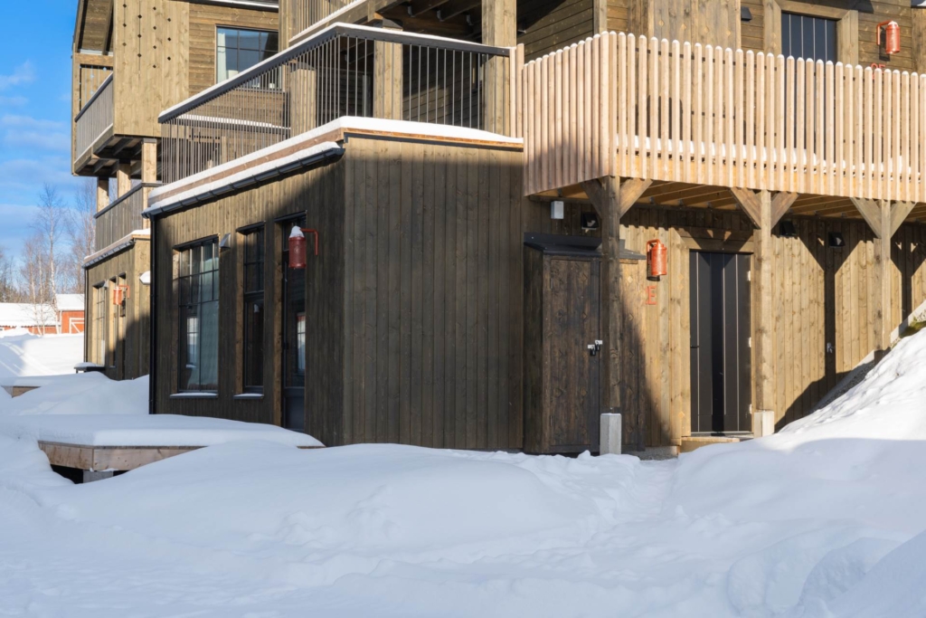 Stilrent fjällboende med ski in ski out