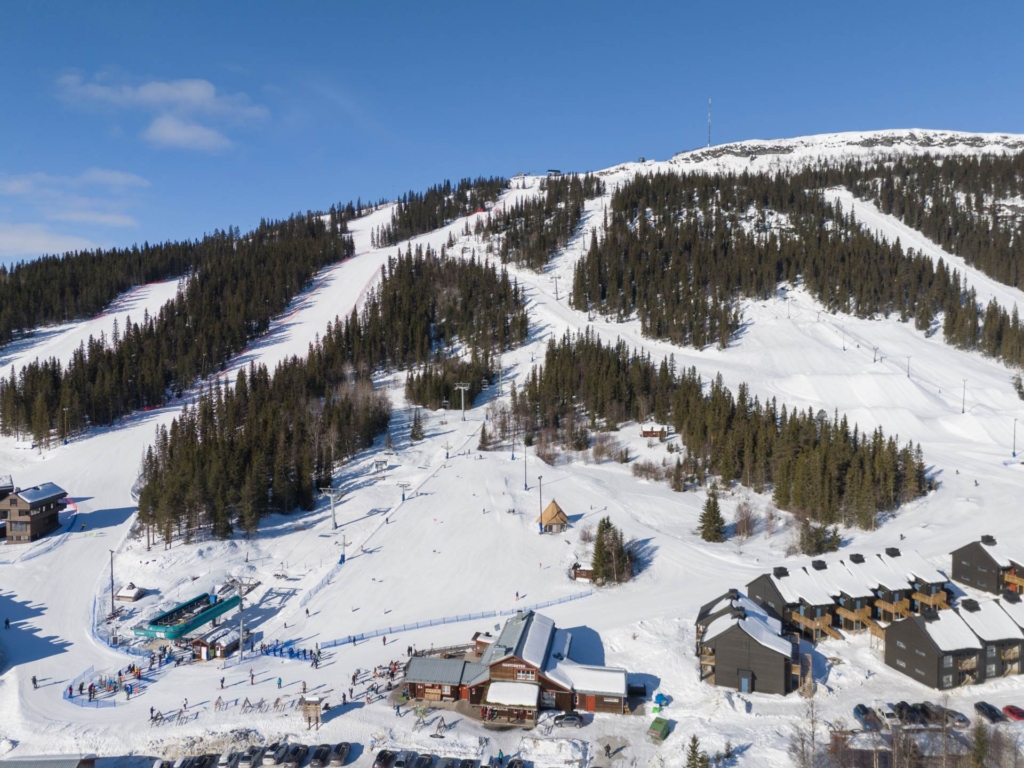 Stilrent fjällboende med ski in ski out