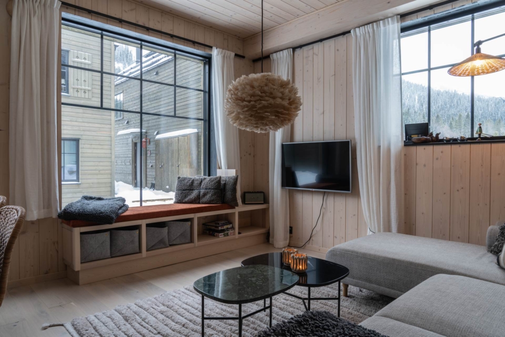 Stilrent fjällboende med ski in ski out