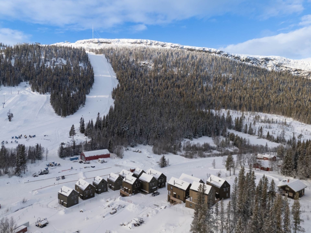 Stilrent fjällboende med ski in ski out