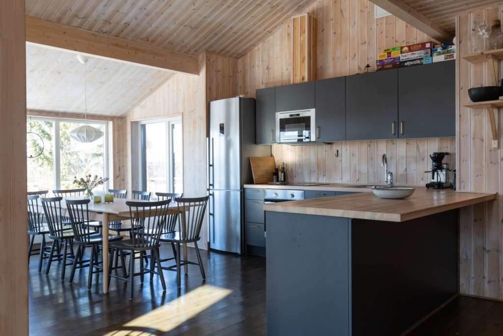 Arkitektritat och smakfullt inrett fjällboende i Tännäskröket!
