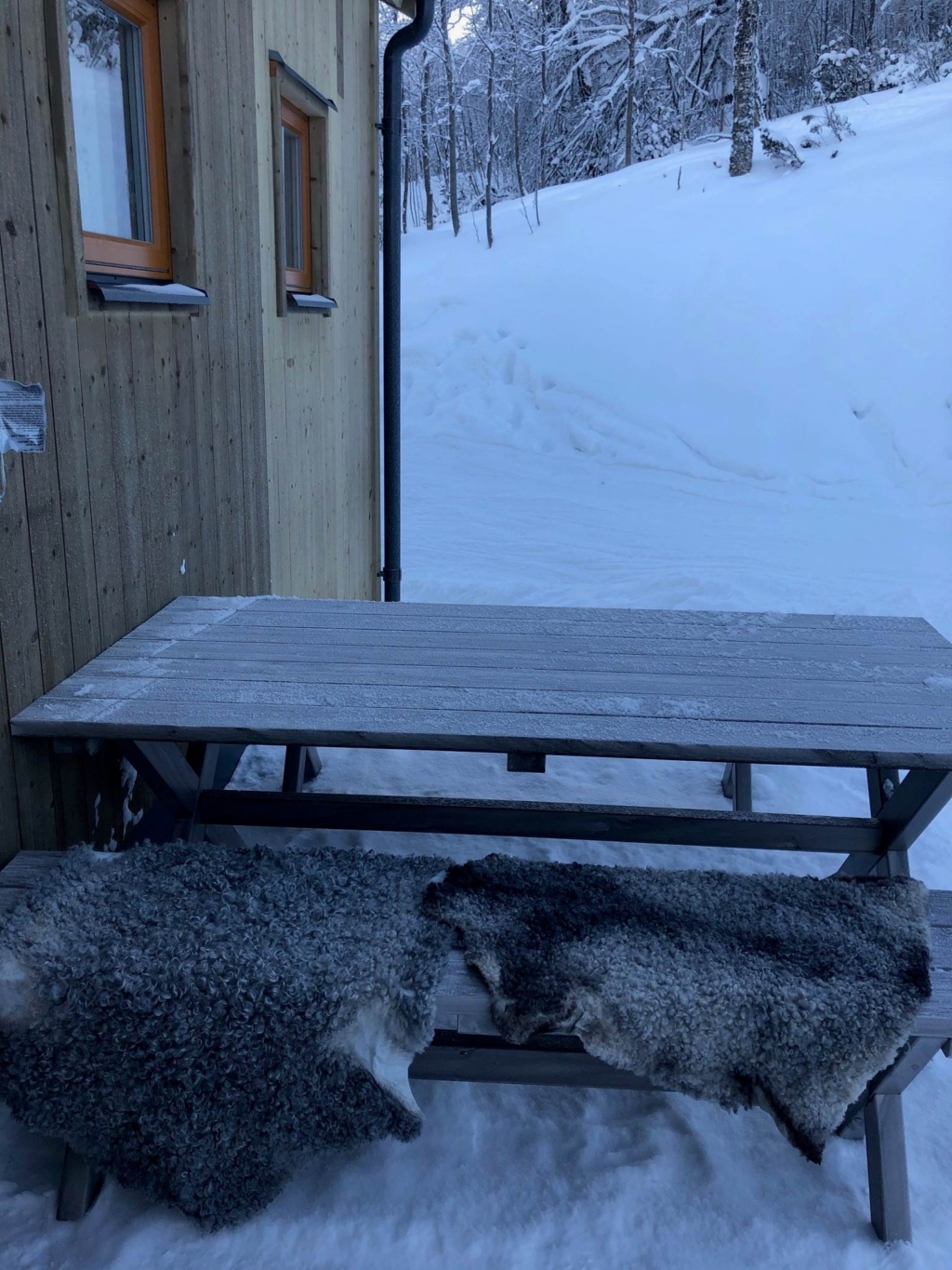 Stilrent parhus från 2020 – skyddat läge nära backe, spår och service