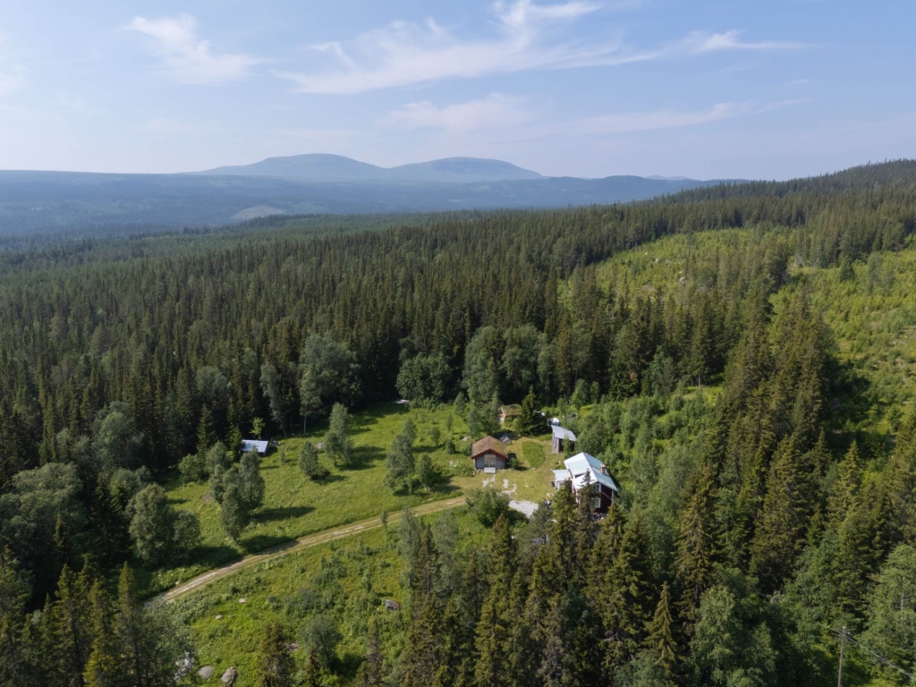 Fantastisk gårdskänsla med Funäsdalens fjällvärld precis utanför dörren