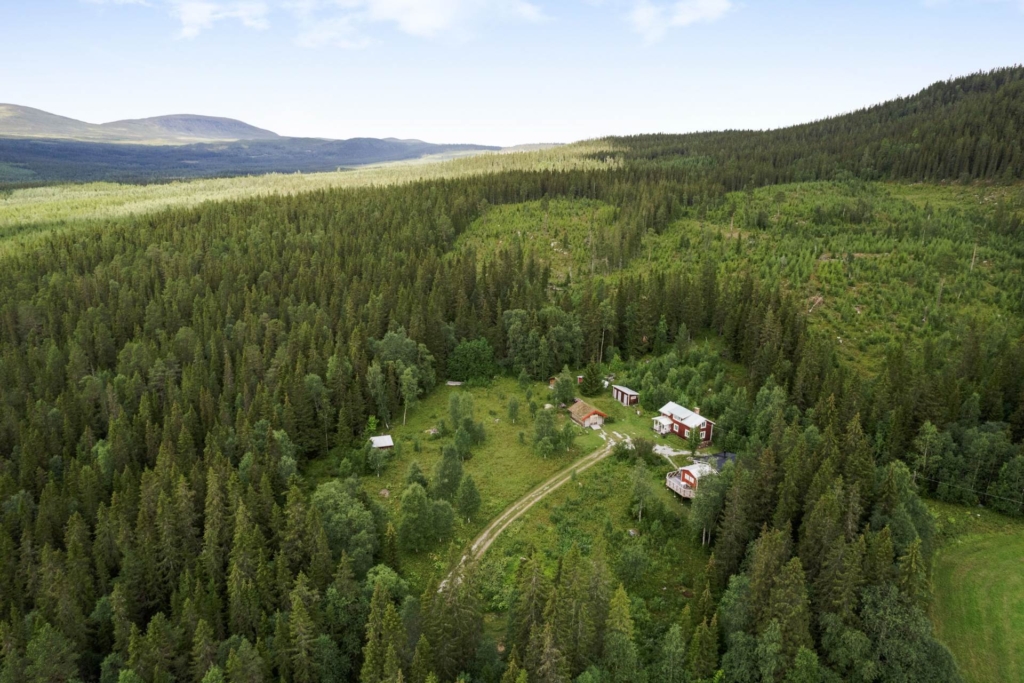 Fantastisk gårdskänsla med Funäsdalens fjällvärld precis utanför dörren